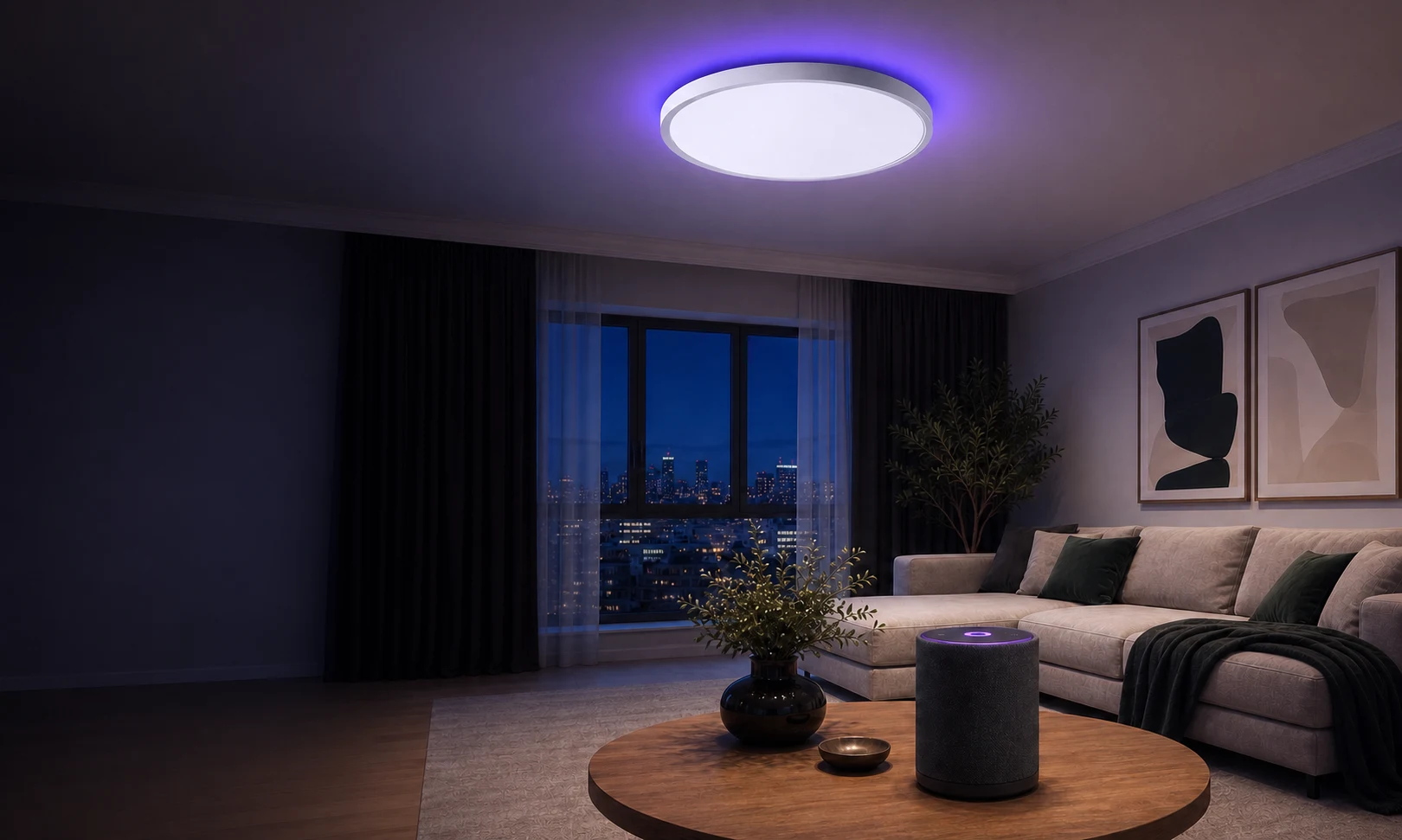 Светильник Smart RGB с голосовым управлением через Яндекс Станцию